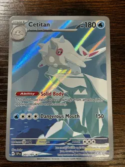 Cetitan - 201/191 Illustration Rare Pokemon TCG SV08: Surging Sparks NM - Image 1