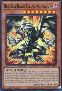 1X NM Red-Eyes Black Fullmetal Dragon - ROTA-EN005 - Ultra Rare 1st Ed yugioh - Image 1