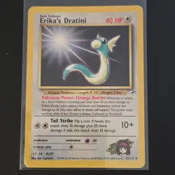Pokemon TCG Erika's Dratini 42/132 Gym Heroes Basic 40HP Dragon Vintage Regular - Image 1
