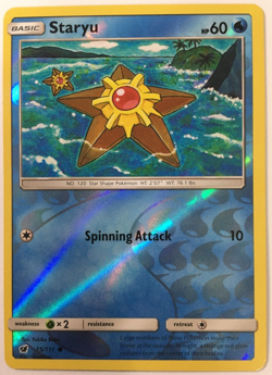 POKEMON STARYU 15/111 CRIMSON INVASION COMMON REVERSE HOLO NEAR MINT - Image 1
