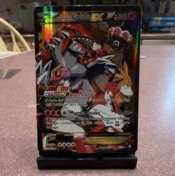 Team Magma's Groudon EX Full Art Ultra Rare 15/34 Pokemon TCG Double Crisis - Image 1