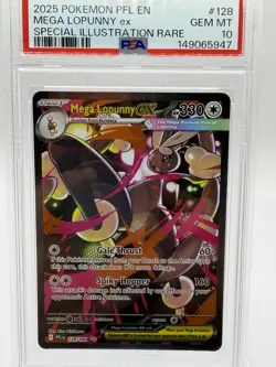 Mega Lopunny ex SIR 128/094 Pokemon Phantasmal Flames PSA 10 Gem Mint 💎 - Image 1