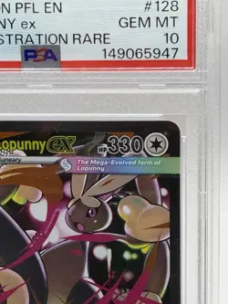 Mega Lopunny ex SIR 128/094 Pokemon Phantasmal Flames PSA 10 Gem Mint 💎 - Image 3