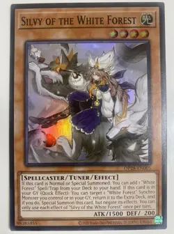 Silvy Of The White Forest Super Rare OP28-EN005 Yugioh OTS - Image 1