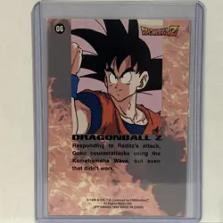 1996 Dragon Ball Z Card #06 Goku Kamehameha Holo Foil Prism - Image 2