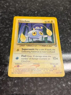Chinchou 55/111 Neo Genesis Regular Common LP Vintage Pokemon Card 2000 - Image 3
