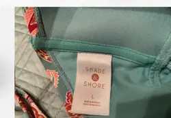 🌸Shade & Shore Teal Rust Paisley Adj Straps1 Piece Swim Bathing Suite Size L 🌸 - Image 5