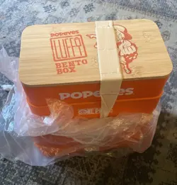 Popeyes One Piece Luffy Bento Box Collectible Fast Food Premium 2024 - Image 1