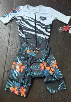 New Zoot Triathlon Cycling Race Suit Hula Theme Size Small NWT - Image 1
