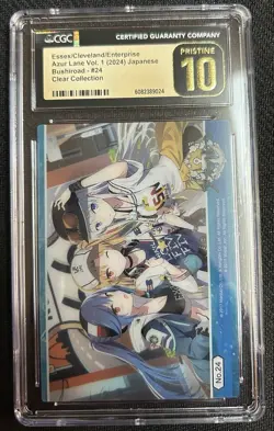 2024 Azur Lane Bushiroad Vol. 1 Clear Essex Cleveland Enterprise #24 CGC 10 - Image 1