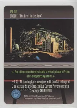 1996 Star Trek - The Card Game Plot Episode: The Devil in the Dark - Image 1