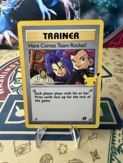 Here Comes Team Rocket! 15/82 Celebrations Ultra Rare Holo Pokemon Card - Image 1