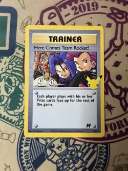 Here Comes Team Rocket! 15/82 Celebrations Ultra Rare Holo Pokemon Card - Image 3