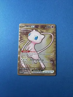 Mew ex Gold Metal NM 205/165 Scarlet & Violet 151 Pokemon Card - Image 1