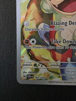Hisuian Growlithe Holo Illustration Rare Card 181/167 Sv06: Twilight Masquerade - Image 2