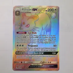 Pokemon Persian GX 227/214 SM-Unbroken Bonds Secret Rare Full Art Holo Card - Image 1