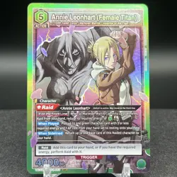 Annie Leonhart Female Titan UE10BT/AOT-1-053 SR Attack On Titan Union Arena Card - Image 1