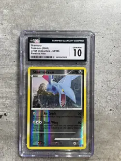 Pokemon Card Skarmory Rev Holo CGC 10 Gem Mint, Great Encounters 53/106 2008 (1) - Image 1