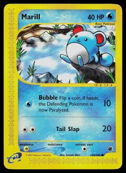 Pokemon Card - Marill Expedition Base Set 120/165 Common - Image 1