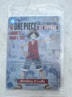 Bandai Namco One Piece CCG Monkey.D.Luffy P-055 US Voyage Promo Character Card - Image 1