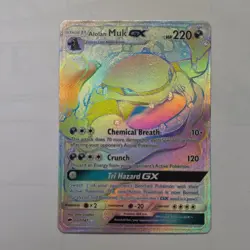 Pokemon Alolan Muk GX 157/147 Sm-Burning Shadows Full Art Rainbow Rare Holo Card - Image 1