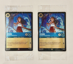 2x Disney Lorcana Promo Card Moana 2 Adventurers on Land and Sea 26/P2 Sealed - Image 1