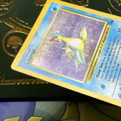 Pokemon TCG Lapras Fossil Holo Unlimited Rare Card 10/62 Vintage MP - Image 5