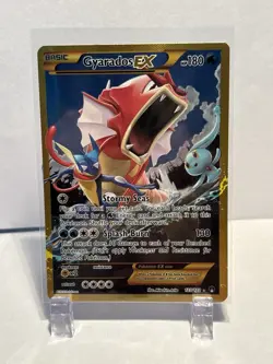 Pokemon Gyarados EX Full Art Holo Ultra Rare Card 123/122 XY Breakpoint LP - Image 1