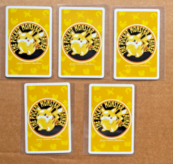 JOB LOT OF FIVE (5) POKEMON YELLOW PIKACHU BACK PLAYING CARDS - SEE DESCRIPTION - Image 2