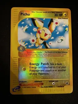 Pichu E-Series Expedition Base Set 2002 Reverse Holo Card 58/165 - Image 1
