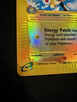 Pichu E-Series Expedition Base Set 2002 Reverse Holo Card 58/165 - Image 2