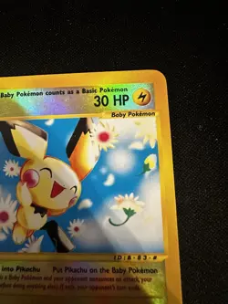 Pichu E-Series Expedition Base Set 2002 Reverse Holo Card 58/165 - Image 4