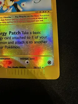 Pichu E-Series Expedition Base Set 2002 Reverse Holo Card 58/165 - Image 5