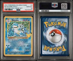 Pokemon 2021 Celebrations Blastoise Holo Card 2/102 Classic Collection PSA 10 - Image 3