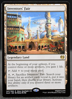 Inventors' Fair Kaladesh MTG Legendary Land Artifact Support LP - Image 1