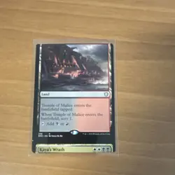 MTG major misprint/miscut front and back temple of malice/kaya’s wrath DMC - Image 1