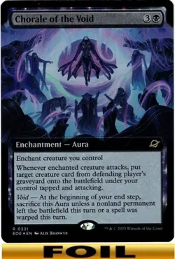 Chorale of the Void - FOIL EXTENDED ART - Edge of Eternities - NM MTG - Image 1