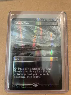 Marsh Flats Borderless Dragonscale Foil Guest-Tarkir Dragonstorm MTG Manor - Image 1