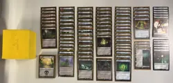 MTG Warhammer 40K Necron Dynasties Commander Precon Deck Sleeved w/ Deck Box - Image 1