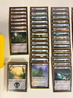 MTG Warhammer 40K Necron Dynasties Commander Precon Deck Sleeved w/ Deck Box - Image 2