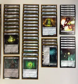 MTG Warhammer 40K Necron Dynasties Commander Precon Deck Sleeved w/ Deck Box - Image 3