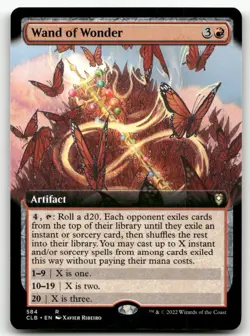 Wand of Wonder (Extended Art) #584 (NM) Baldur's Gate CLB Magic MTG - Image 1