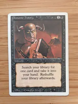 1994 Magic The Gathering Demonic Tutor Revised Edition - Image 1