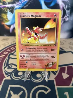 Pokemon TCG Blaine's Magmar Gym Heroes 37/132 Unlimited Regular Uncommon - Image 1