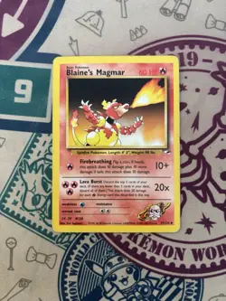 Pokemon TCG Blaine's Magmar Gym Heroes 37/132 Unlimited Regular Uncommon - Image 3