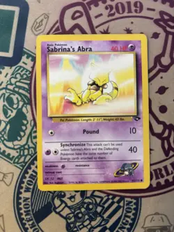 Pokemon Sabrina's Abra 93/132 Gym Challenge Unlimited - Image 3