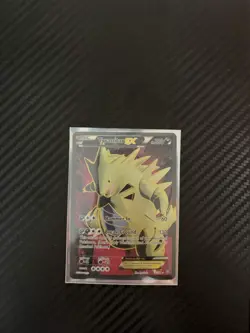 Pokemon TCG Tyranitar EX Cosmos Holo Ultra Rare 91/98 Moderately Played - Image 1
