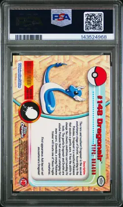 2000 Topps Chrome Pokemon TV Series 2 Dragonair #148 PSA 10 - Image 2