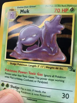 Muk 13/62 Fossil Holo Pokemon Nm - Image 2