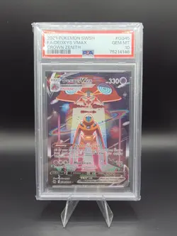 Pokemon TCG Deoxys VMAX GG45/GG70 Crown Zenith PSA 10 Gem Mint Full Art - Image 1